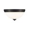 Z-Lite Ashton 2 Light Flush Mount, Matte Black & Matte Opal 443F2-MB - alternate 5
